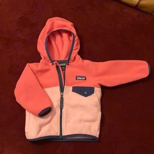 Patagonia fleeced bi-color jacket 3-6M